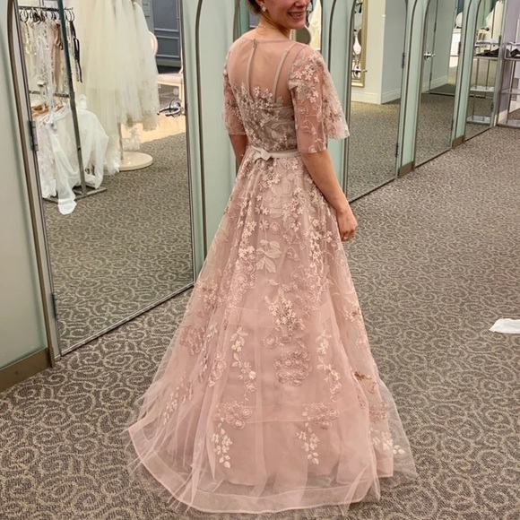 Teri Jon Embroidered Gown